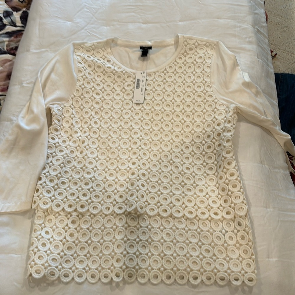 Jcrew cream shirt